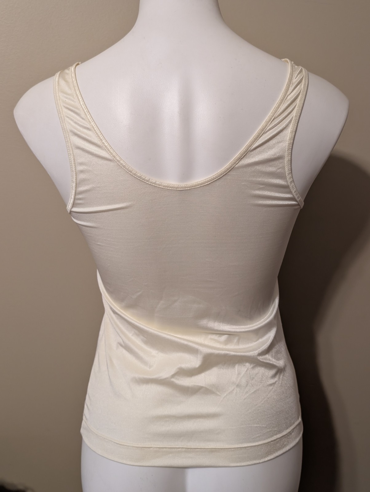 Vintage Vanity Fair IVORY Camisole/Tank Top Wide Straps/Lace Size: 36