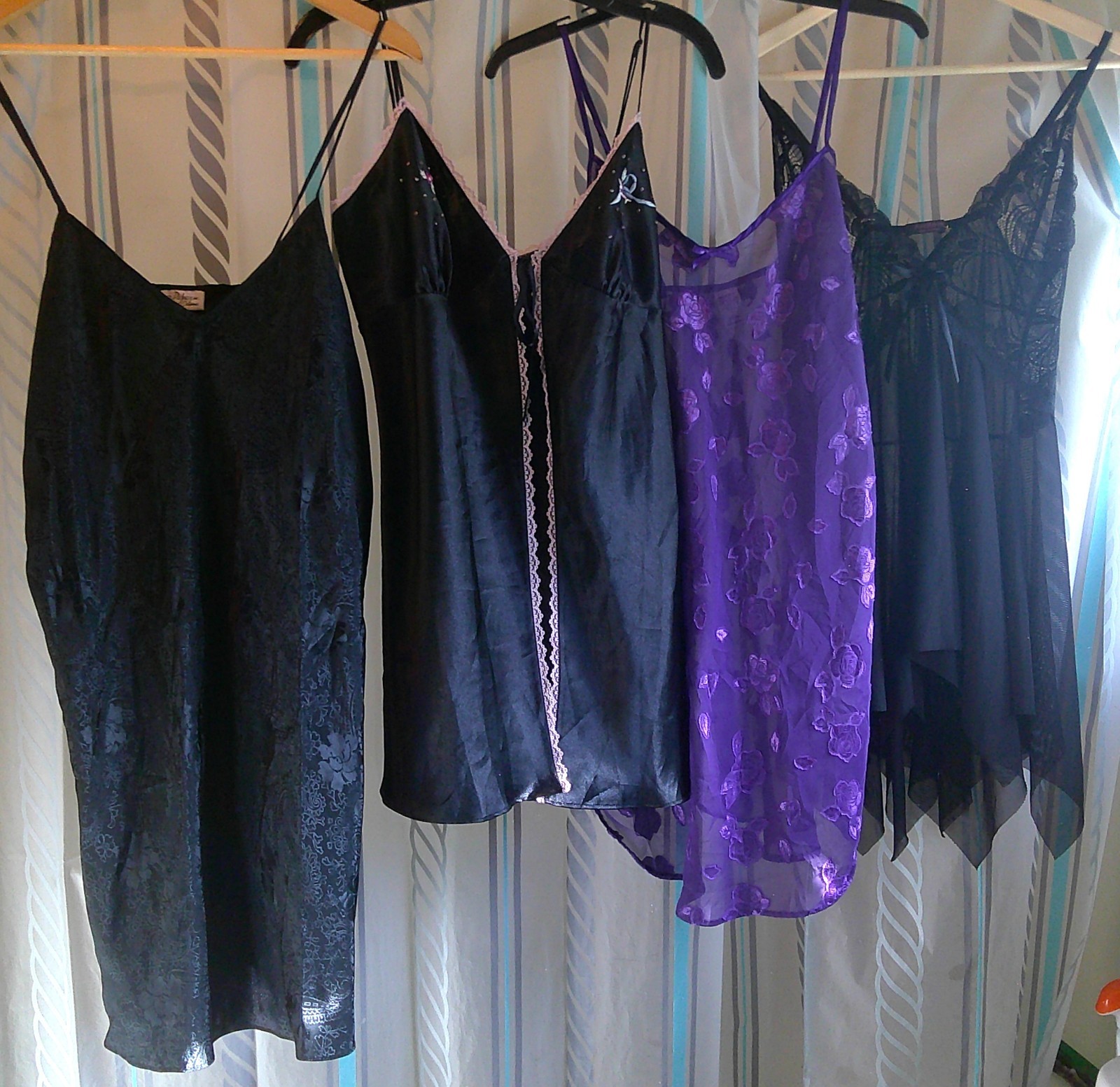 4 Lingerie Slips/Fly-Away Babydoll/Slip Dress PETRA/VICTORIA’S SECRET/AVID L