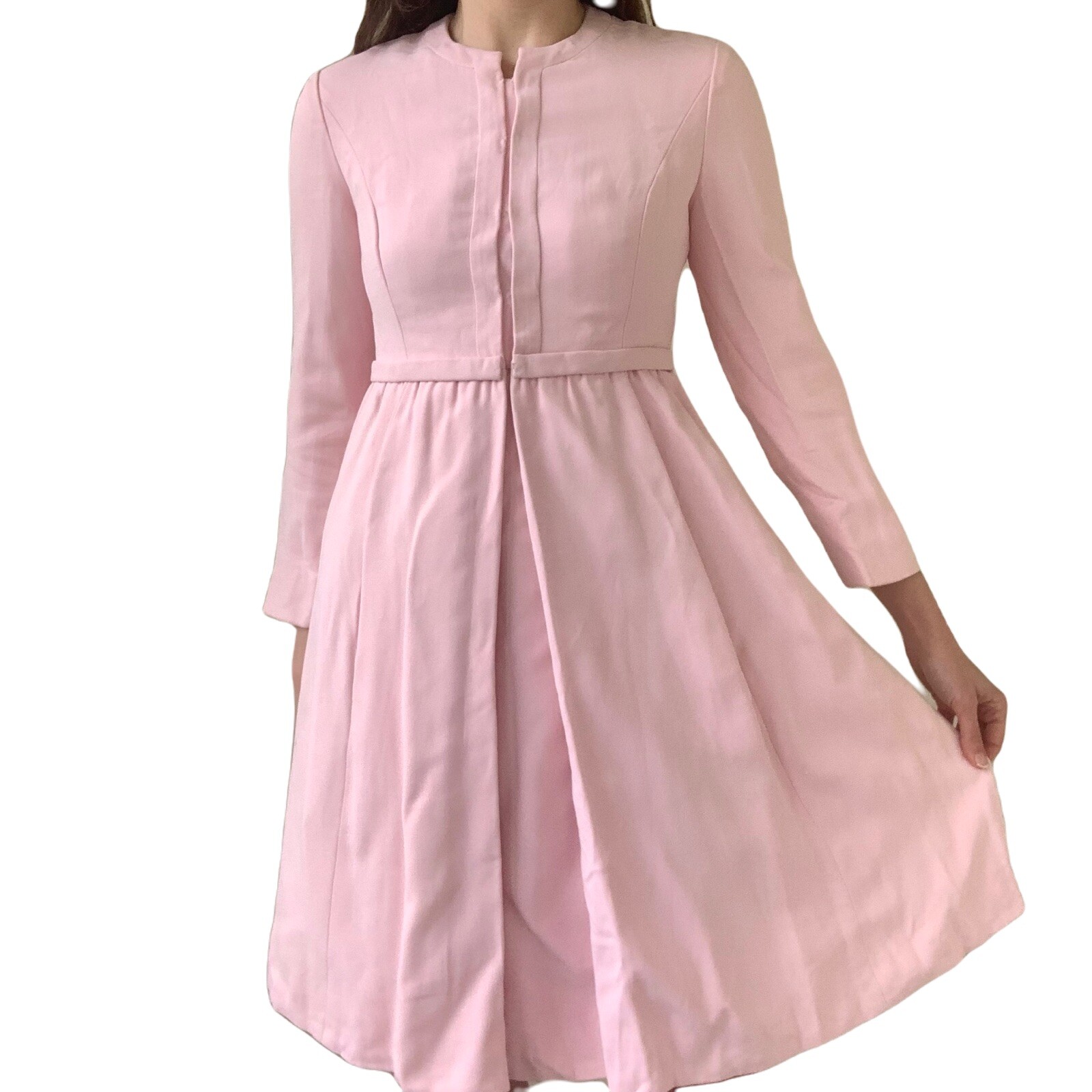 1960s Irene Lentz Audrey Hepburn Barbie Pink Dress Vintage Mod 60s Jackie O