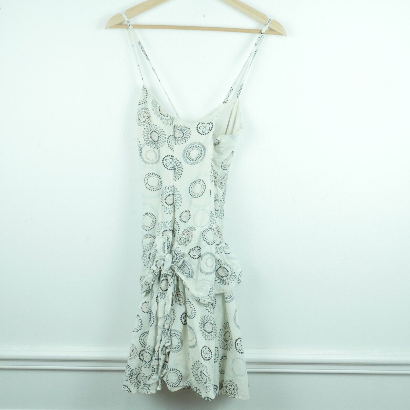 Vintage Y2K Fairy Dress Drop Waist Bow Hotkiss Floral Twee Dainty Feminine M L