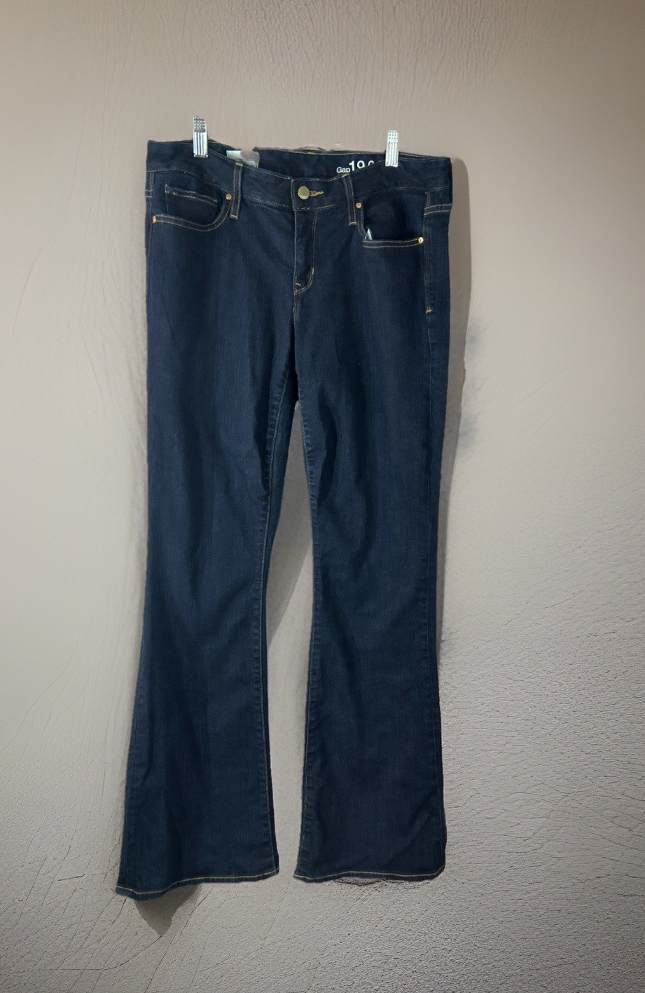 GAP 1969 Women’s Size 31R Curvy Dark Wash Flare Jeans Y2K 5 Pocket denim