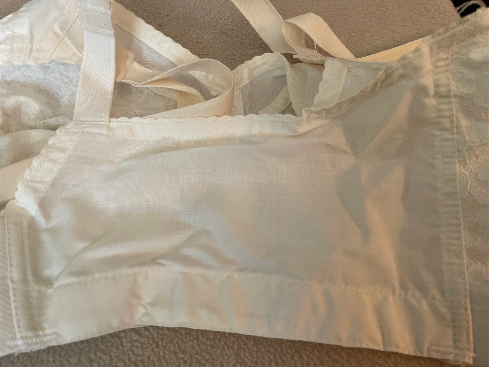 Vintage 1960’s JC Penney Bra Size 36C Cotton & Lace Non-Slip Bra Retro /Orig Box