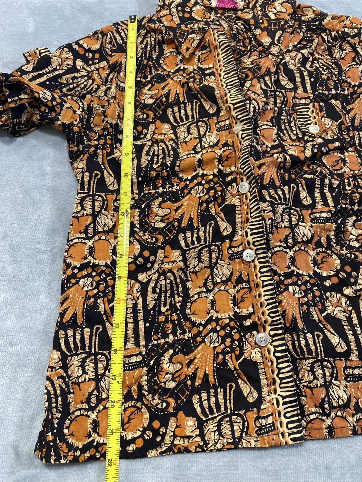 Vintage 70’s Irene Kasmer Button Down Shirt, Blouse Retro Women’s Sz S