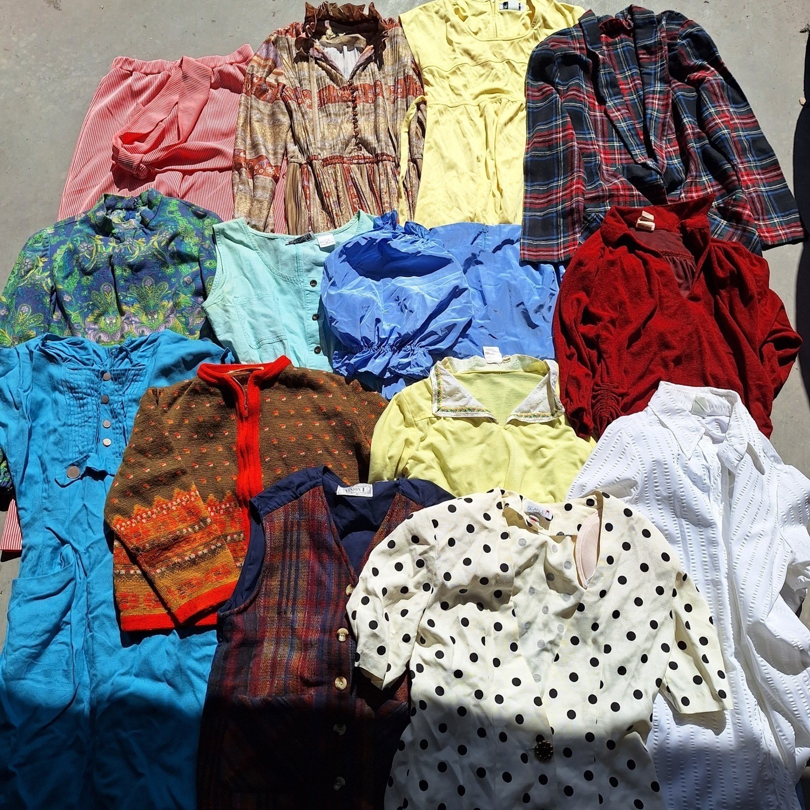 Wholesale 14pcs True Vintage Lot Womens Dresses Assorted Handmade Pre 80s Union