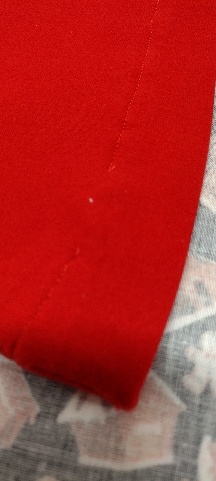 RED Top Mock Turtleneck S Short Sleeve Evening Wear Christmas 1960s Mod