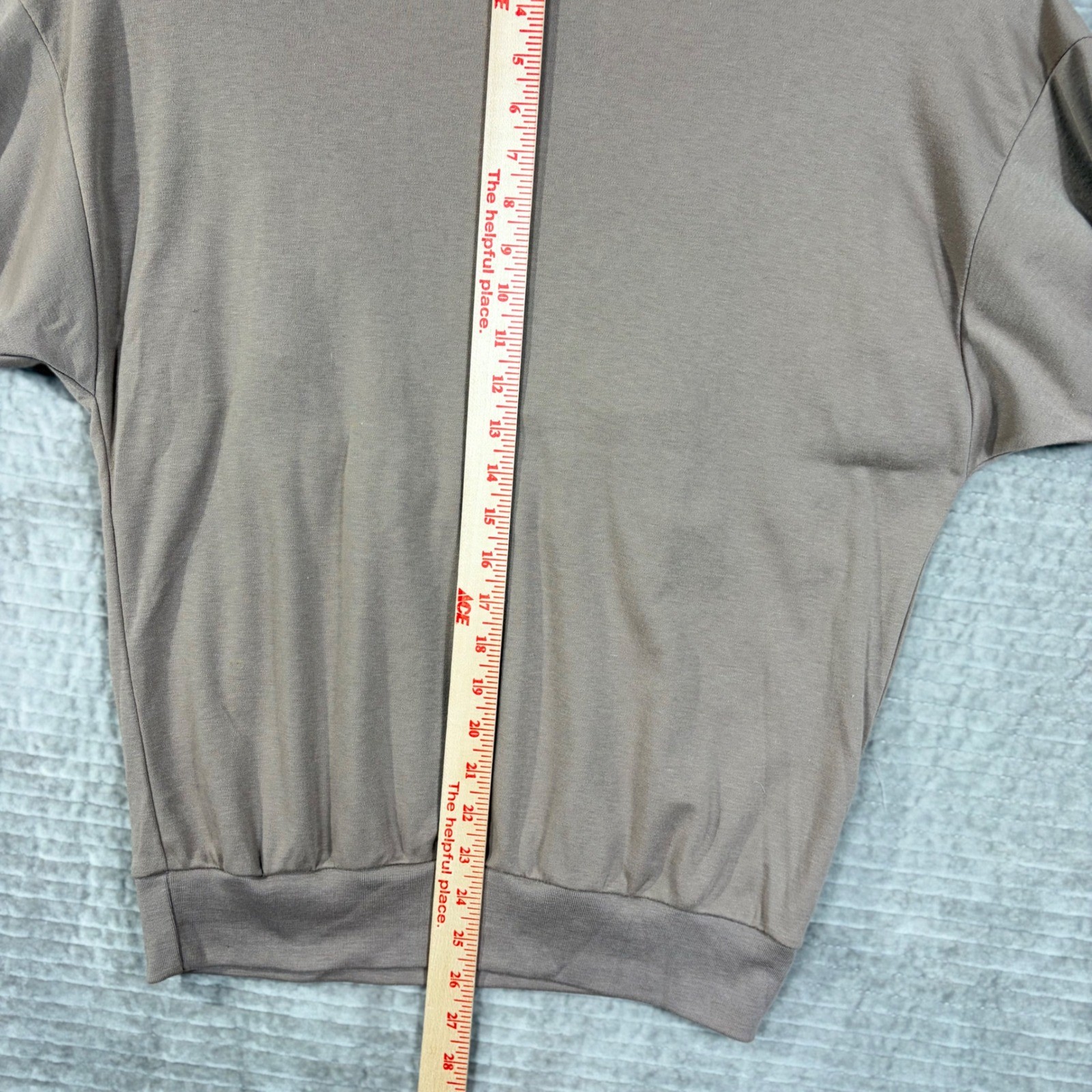 Vintage 1989 Bonnie and Bill Looped Fringe Sweatshirt Taupe Mauve Medium NWT