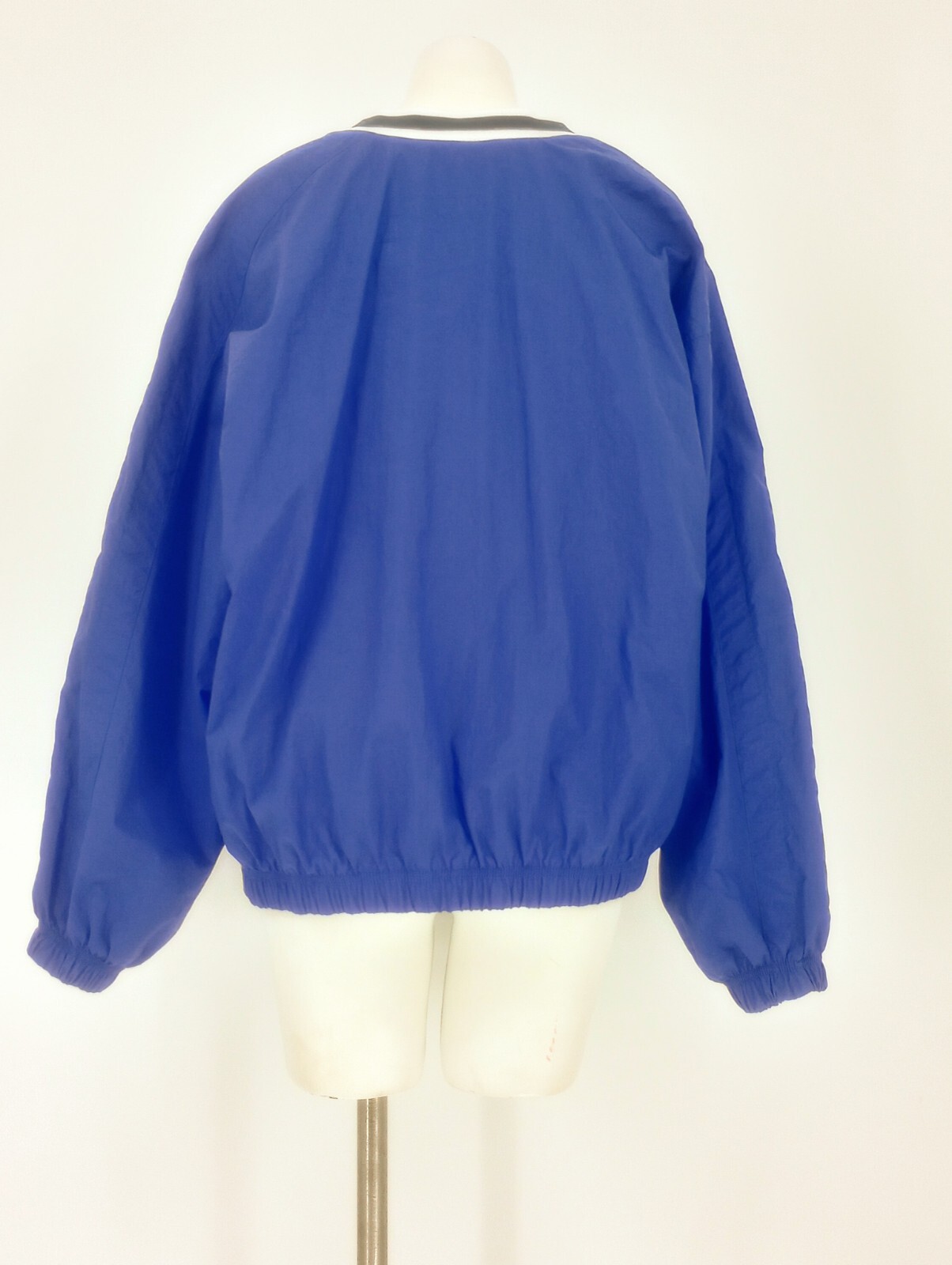 Vintage Nike 90s Center Swoosh Windbreaker Pullover Purple Sz Large 12-14 V Neck