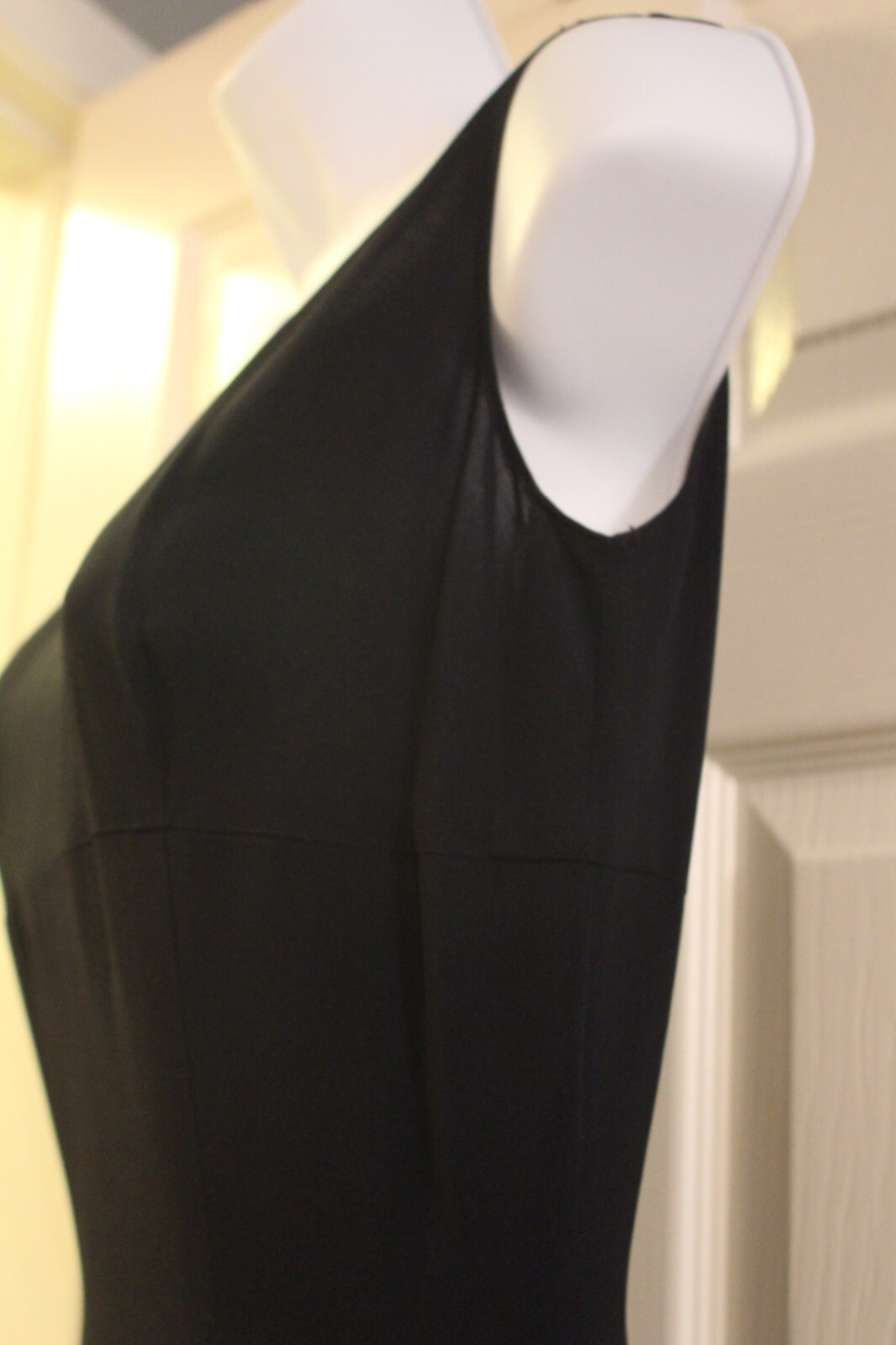 Maurice Rentner 60’s Vintage Silk Dark Navy Dress with Jacket Overlay (Small)