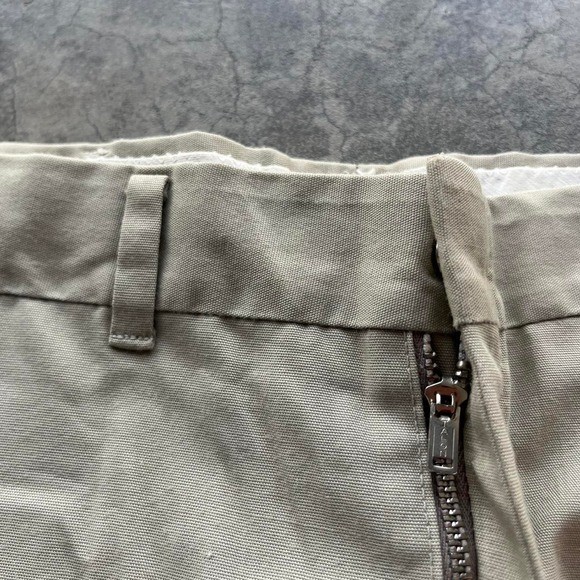 Vintage 70s/80s tan/cream farah trouser pants Talon zipper 27″ waist