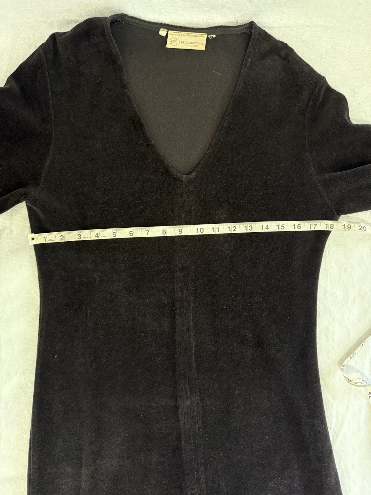 VTG Hudson’s From Switzerland Black Maxi Goth Elvira Dark Romantic Dress Sz M