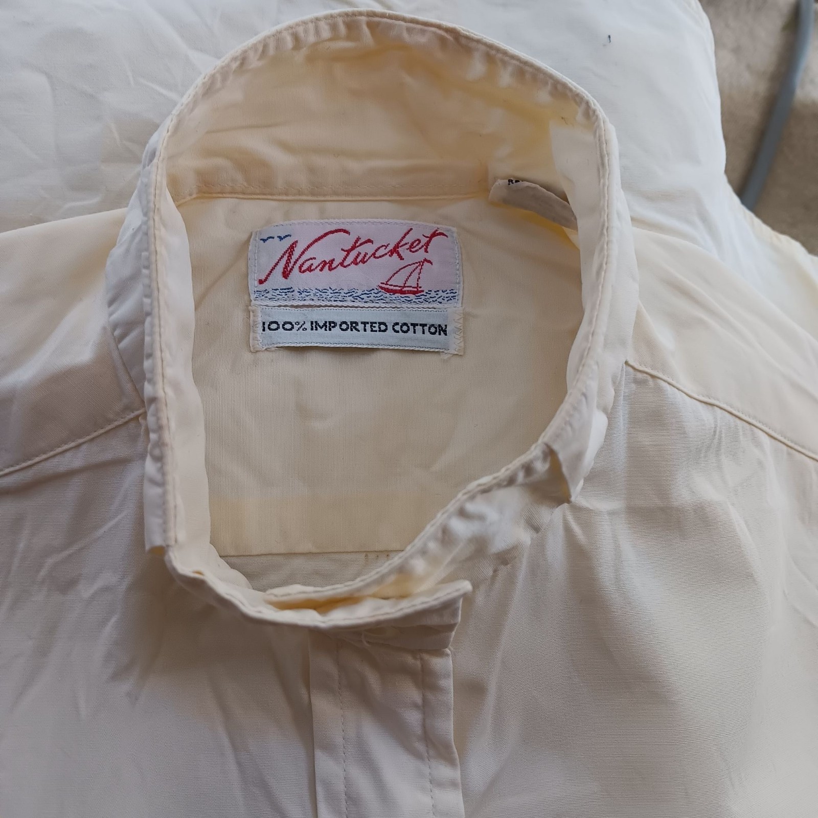 True Vintage Blouse 1950’s sz 6 Nantucket Cotton Button-Up Sailing Yacht Club