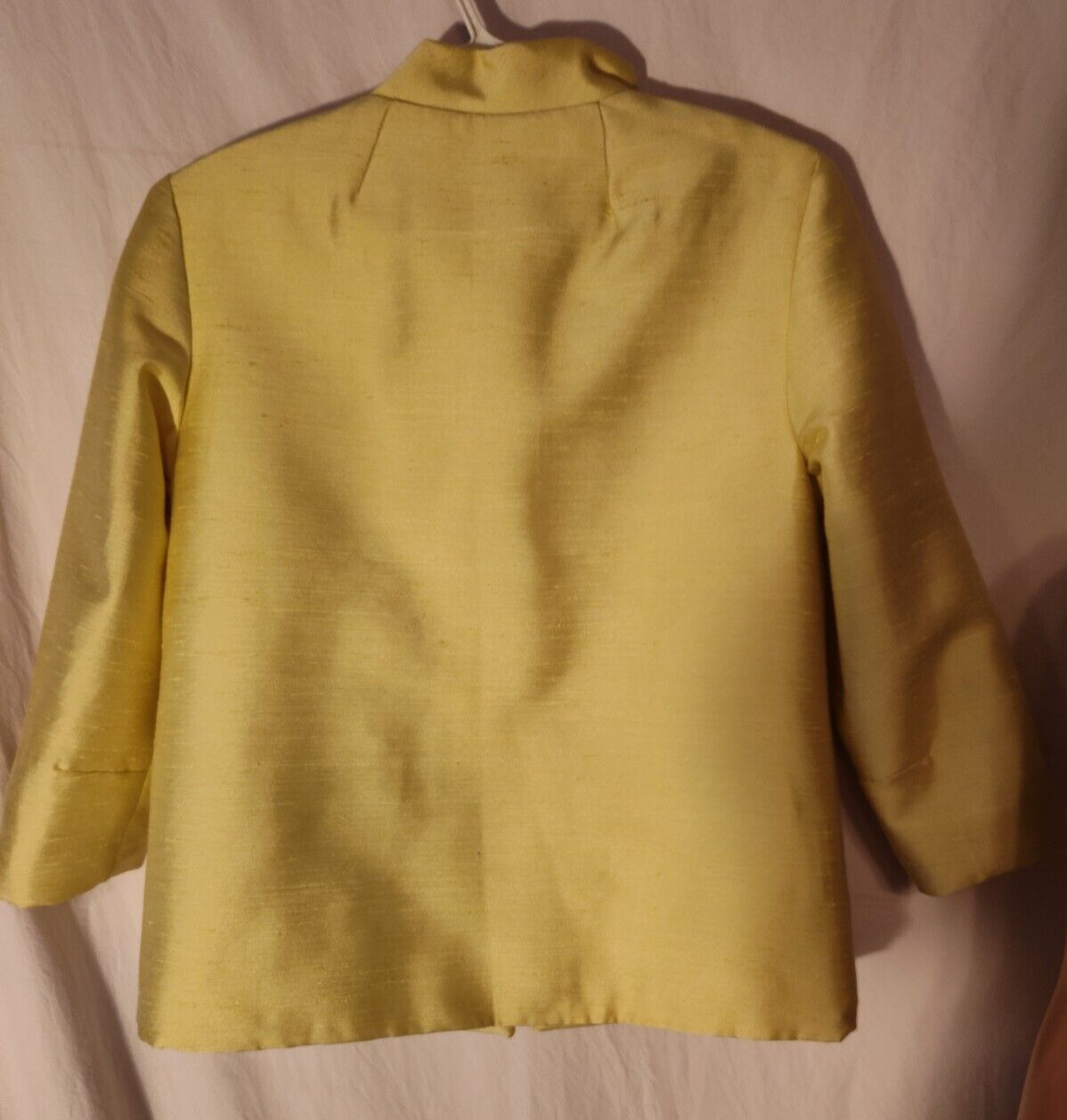 Ladies Vintage 2 Pc. Dress/3 Button Jacket Yellow, M, Pre Owned, Not Branded