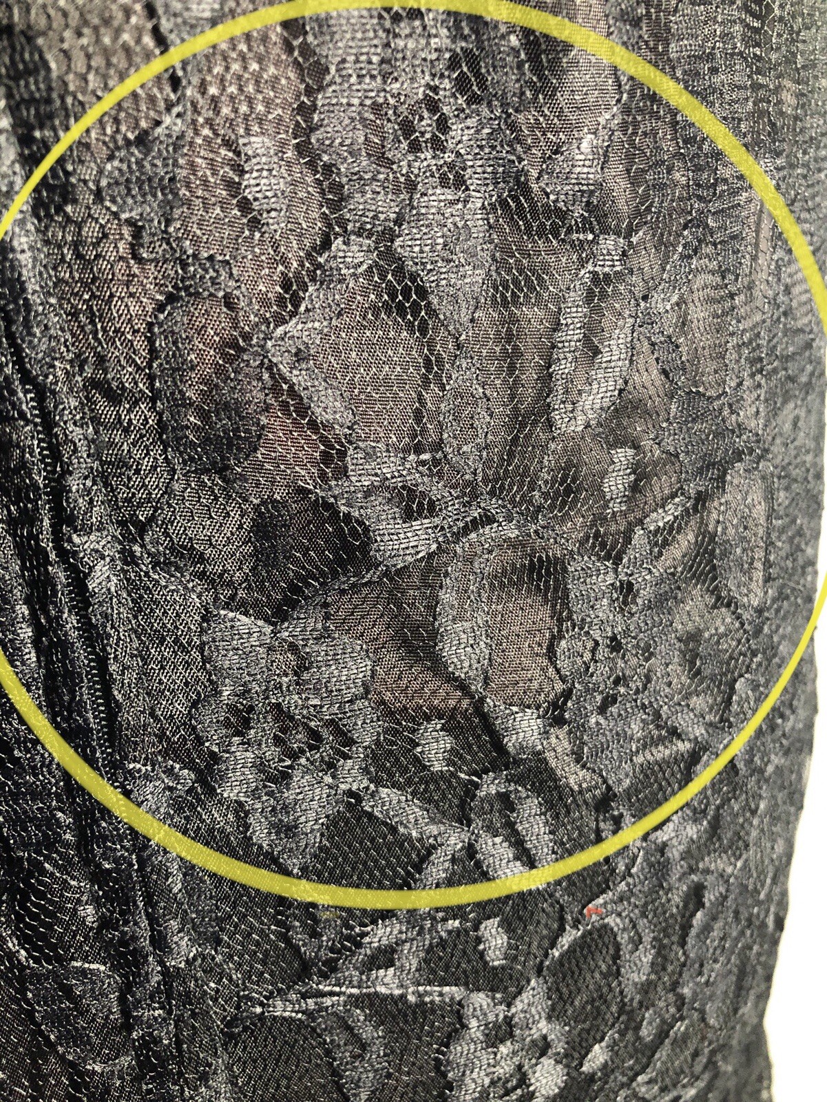Vtg 90s Goth Lace Sequin Dress Black Witchy Whimsygoth Witchy 39-33-39 DAMAGED M