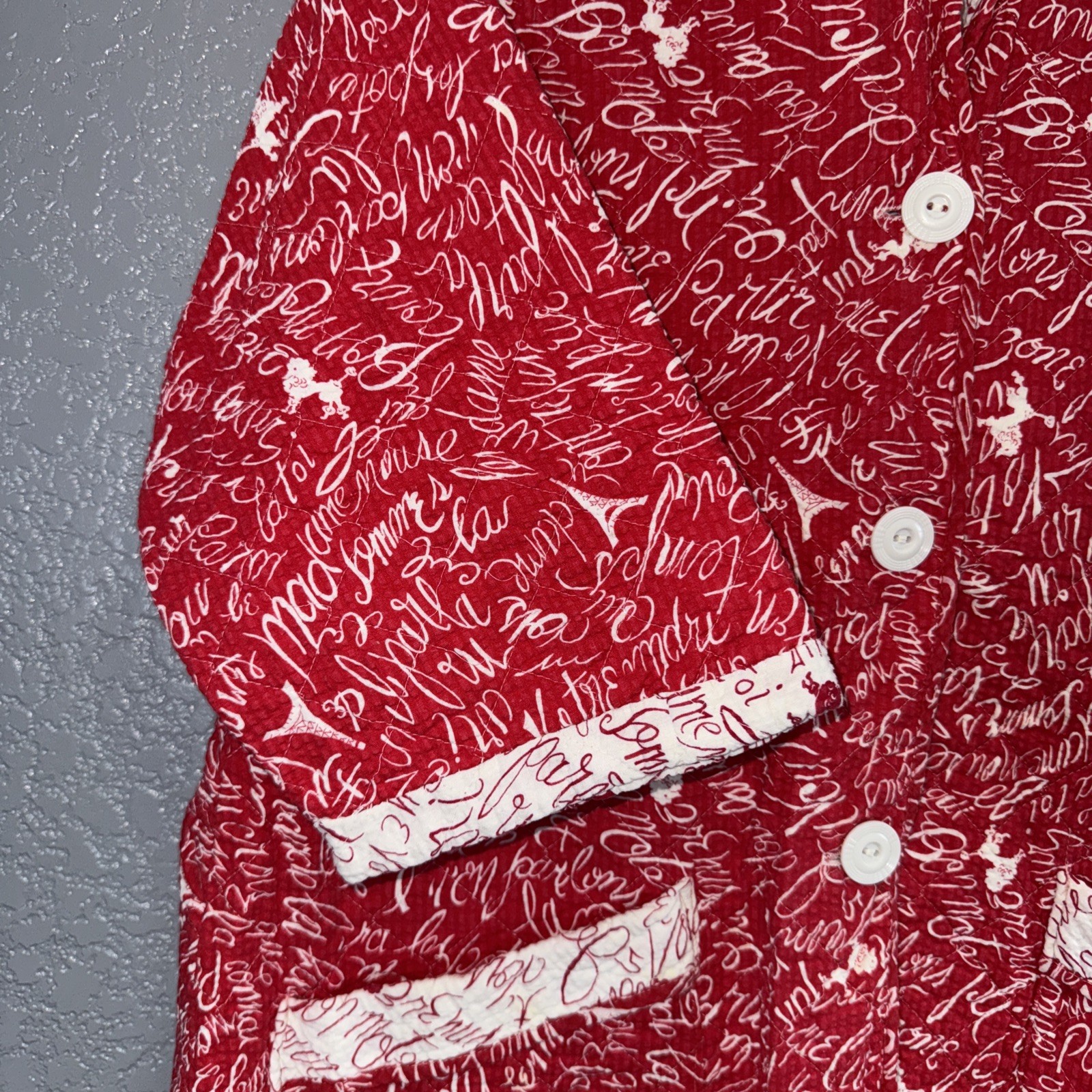 Vintage Red, White Rothley Quilted Jacket 1960’s Or 1970’s???