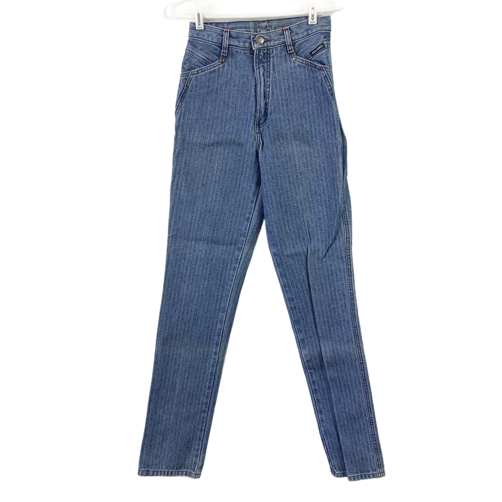 Vintage Rockies Jeans Women’s 27/5 High Waist Tapered Leg 1990s Herringbone