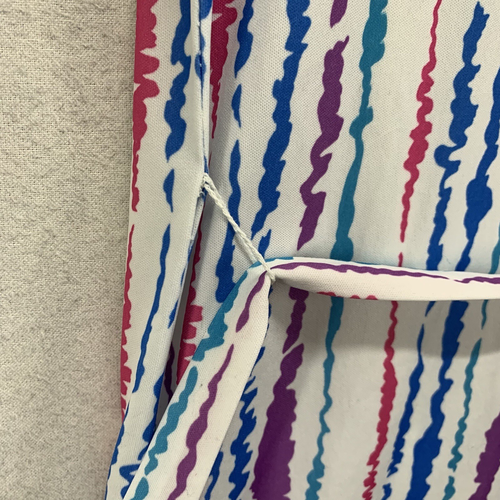 Vintage Petites By Marty Gutmacher USA Polyester Knit Colorful Shift Dress 60s