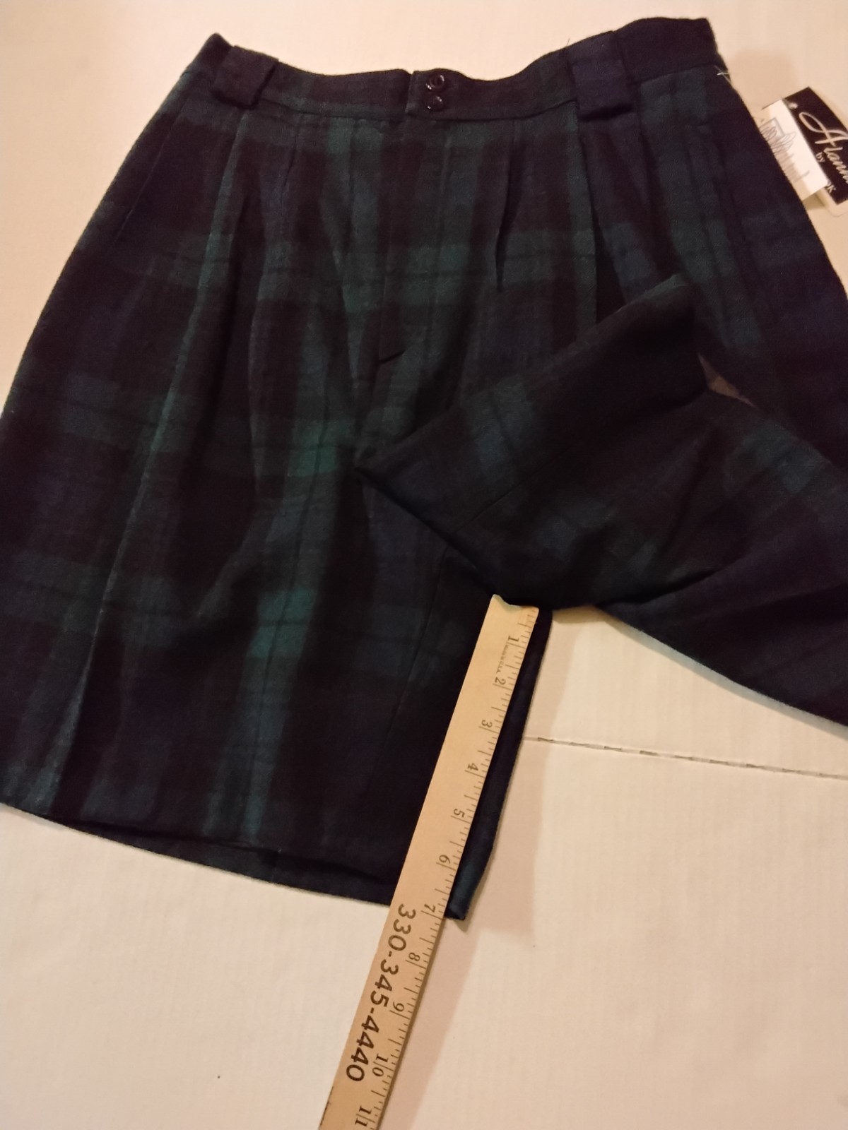 NWT VTG Alanni Wool Shorts Women’s 14 And Double Breasted Vest Sz 12 Set Preppy