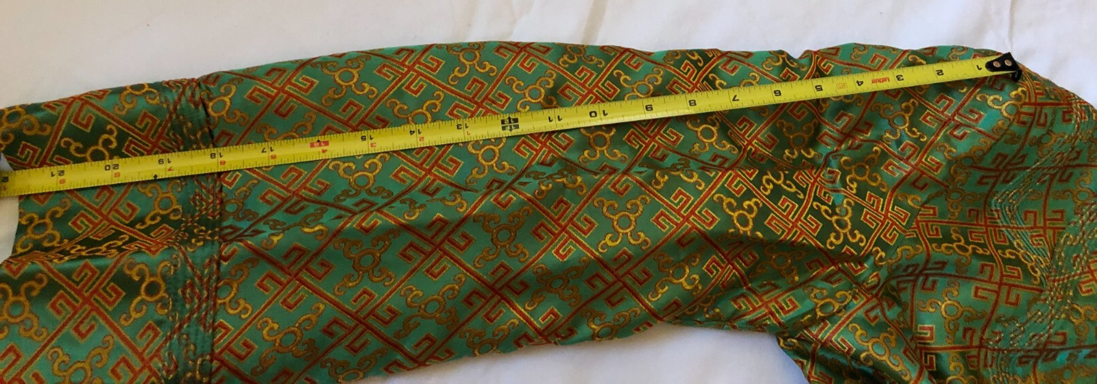 Vintage Silk Brocade Hong Kong Swing Lounge Jacket brilliant colors tag sz 38