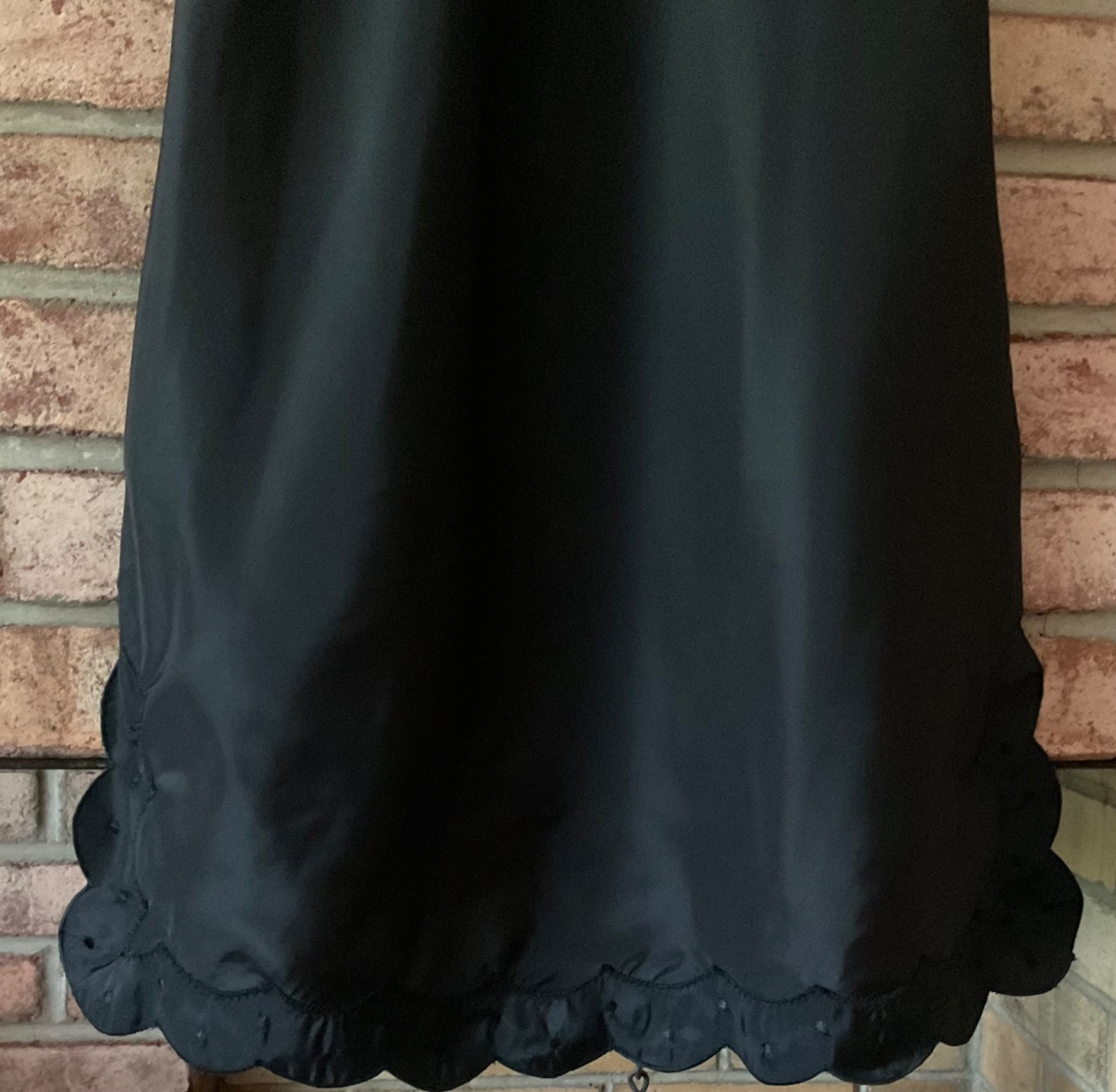 VTG BARBIZON TAFFETA BLEND 'TAFREDDA’ 'CANDIE’ SZ 9 BLACK FULL SLIP MINT UNWORN