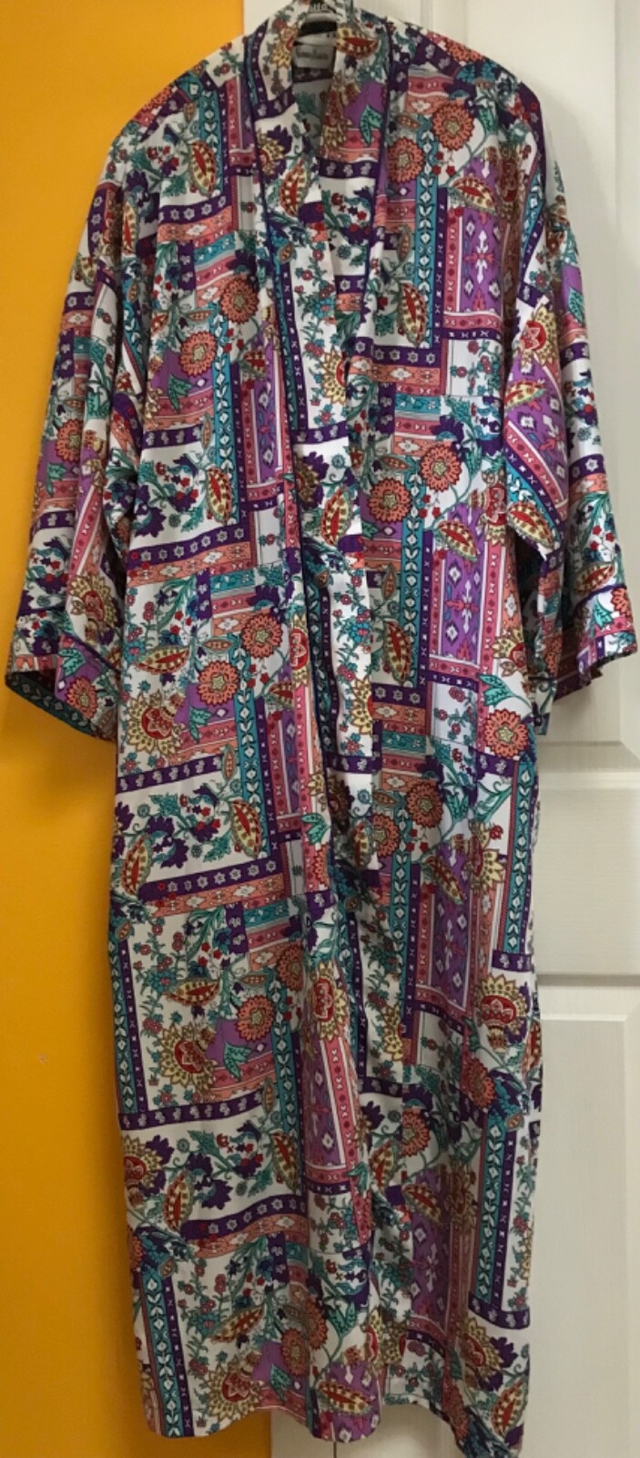 NIEMAN MARCUS CHRISTIAN DIOR KIMONO ROBE Colorful Print ~ One Size S M L
