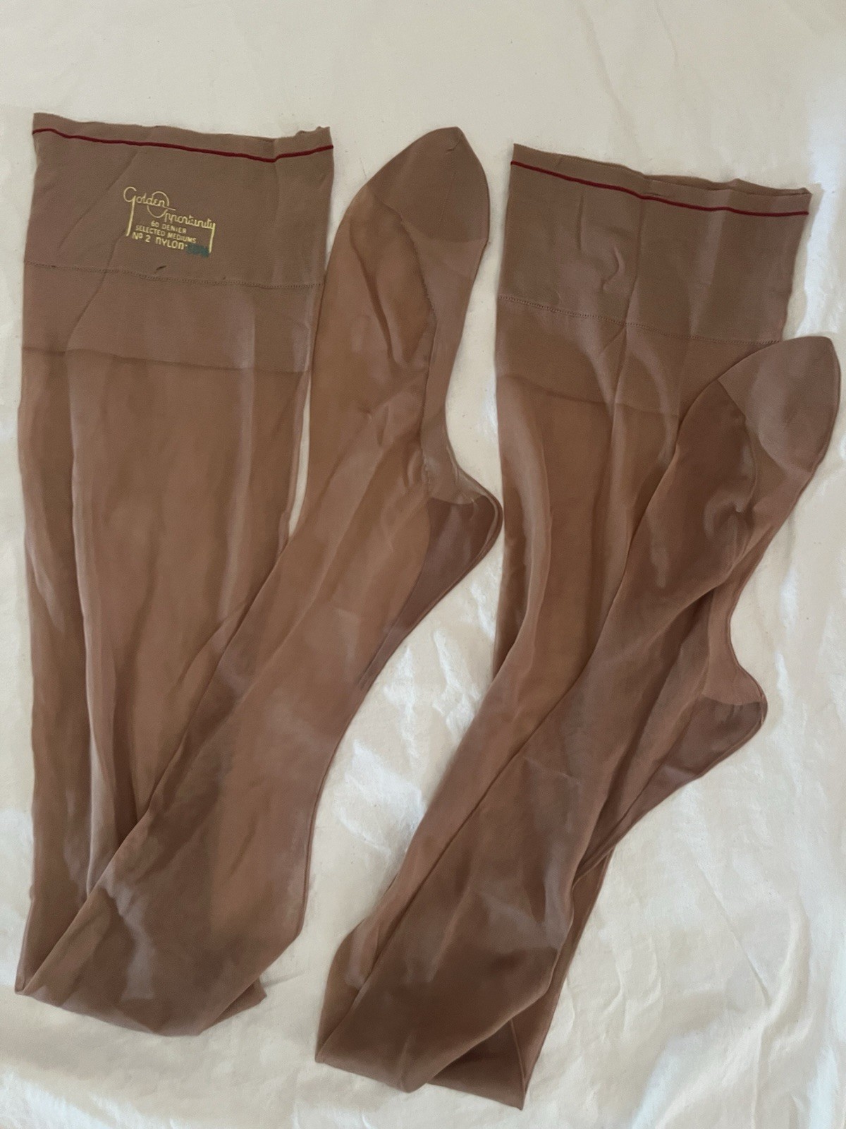 Vintage 1960s Kayser Graduates Bri-NYLONS Garter Hosiery Stockings SABLE School