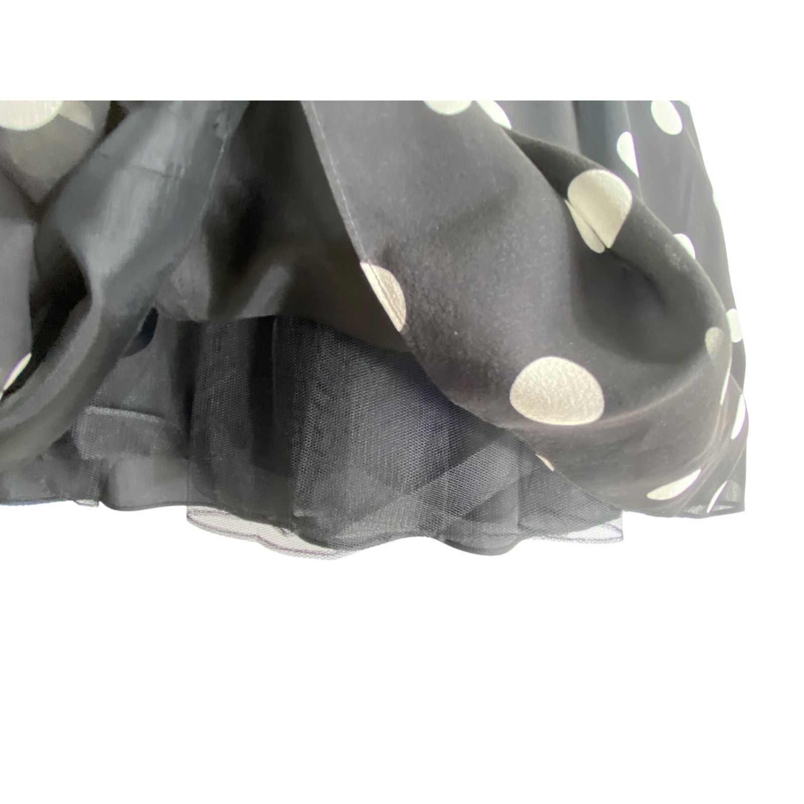 Vintage Black & White Polka Dot 100% Silk Cocktail Dress Helen Ainson Size 10