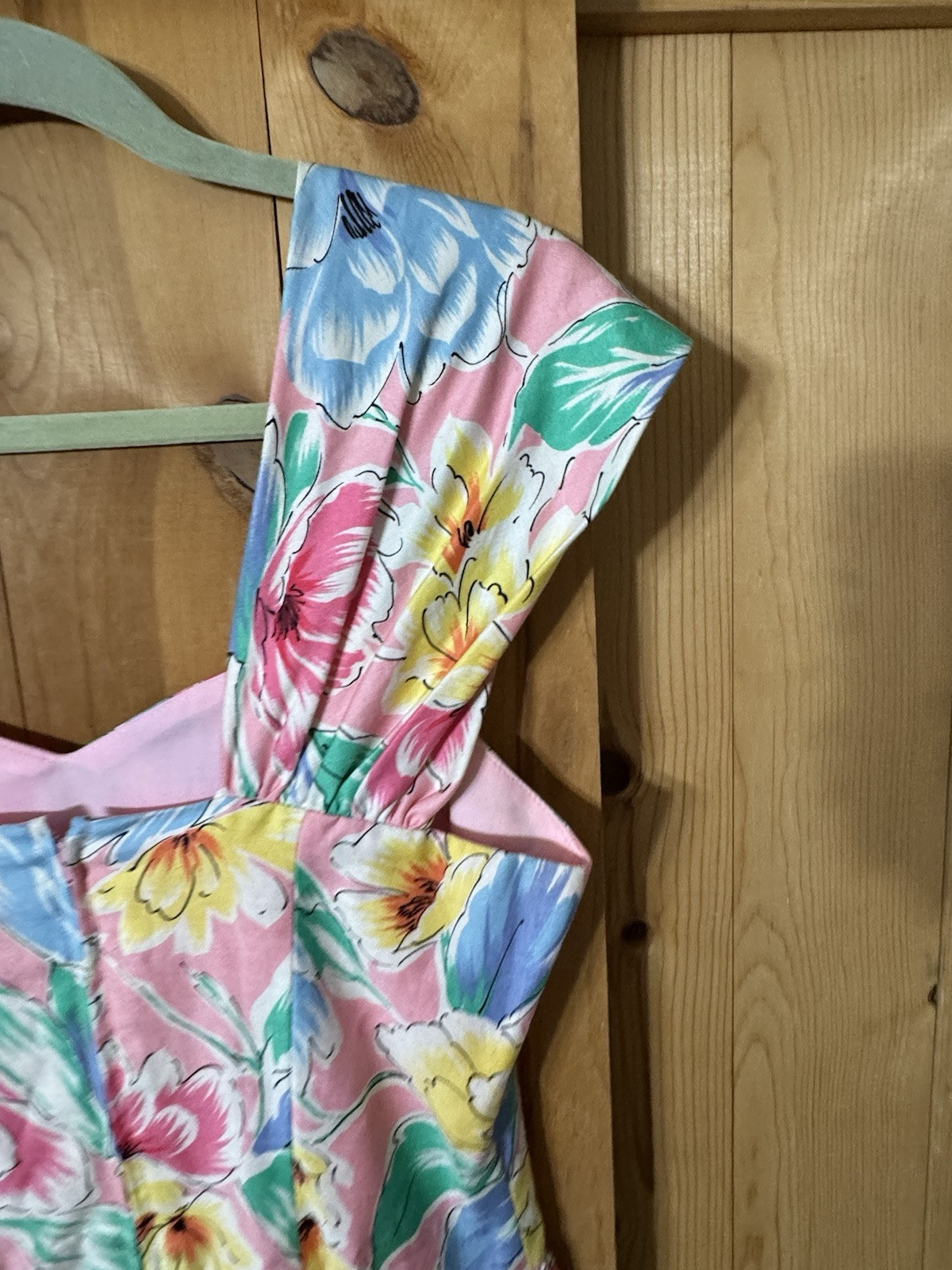 VTG Women’s Floral Midi Dress XS/S Bust 33” (flaws) Easter & Summer/Spring