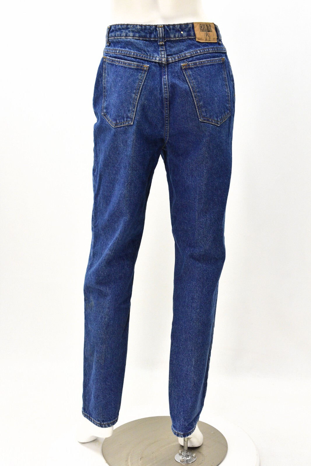 90s Vintage Gap Jeans Dark Wash High Rise Tapered Leg Womens 10 X 32 Made In USA