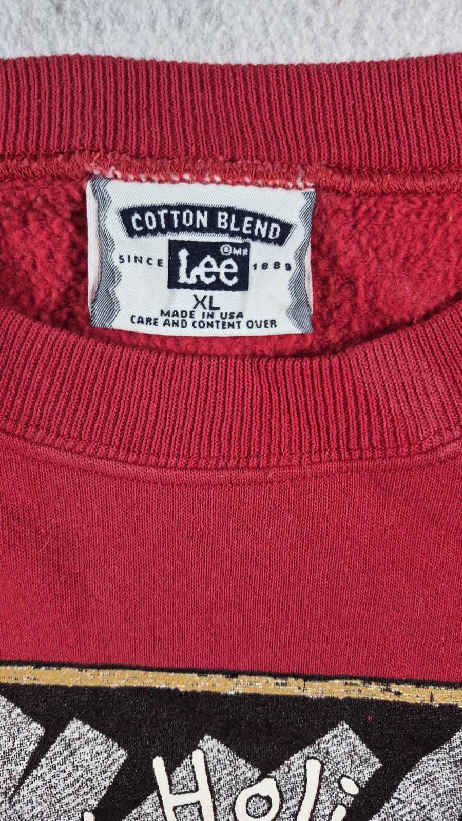 Vtg Lee Brand Malcom X Academy Panthers 1995 Red Sweater Happy Holidays Size XL