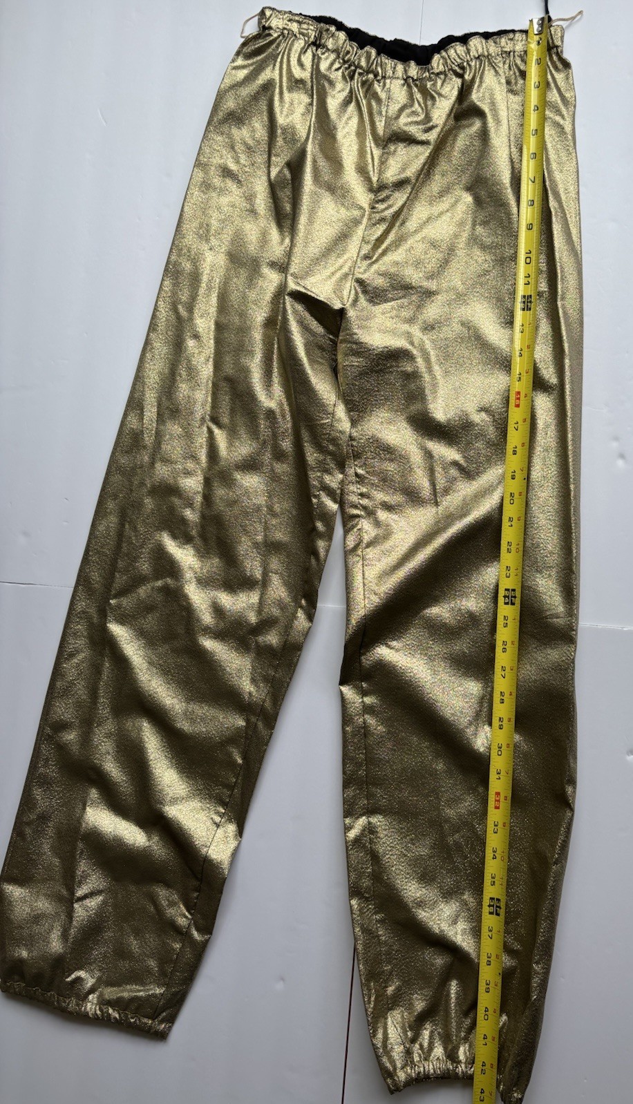 Vintage Malbe Original 2Pc Belted Pant Suit Gold Tank Top & Pants See Note