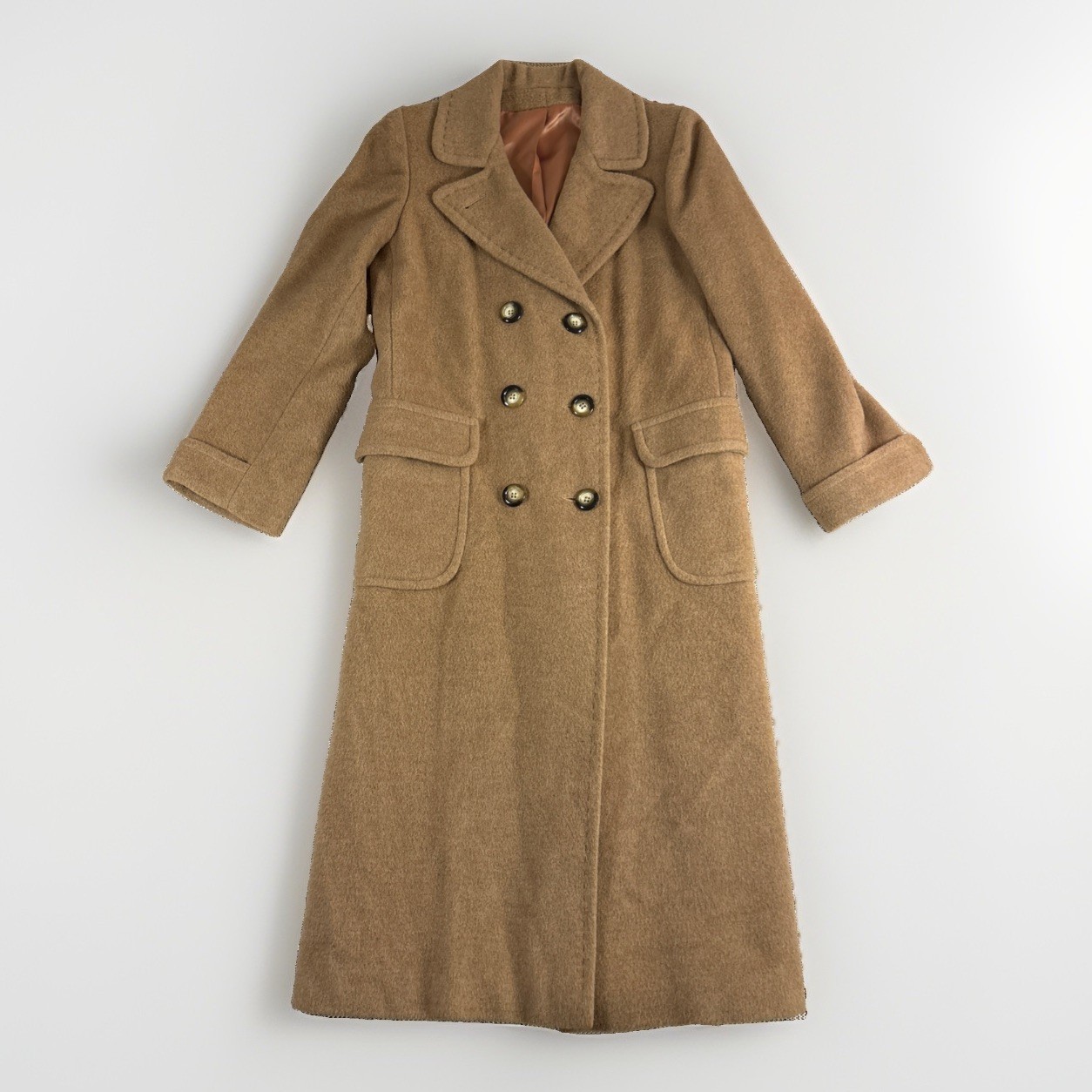 Ullmann 100% Camel Hair Coat Women’s Sz S Vintage USA Made Restoration Project