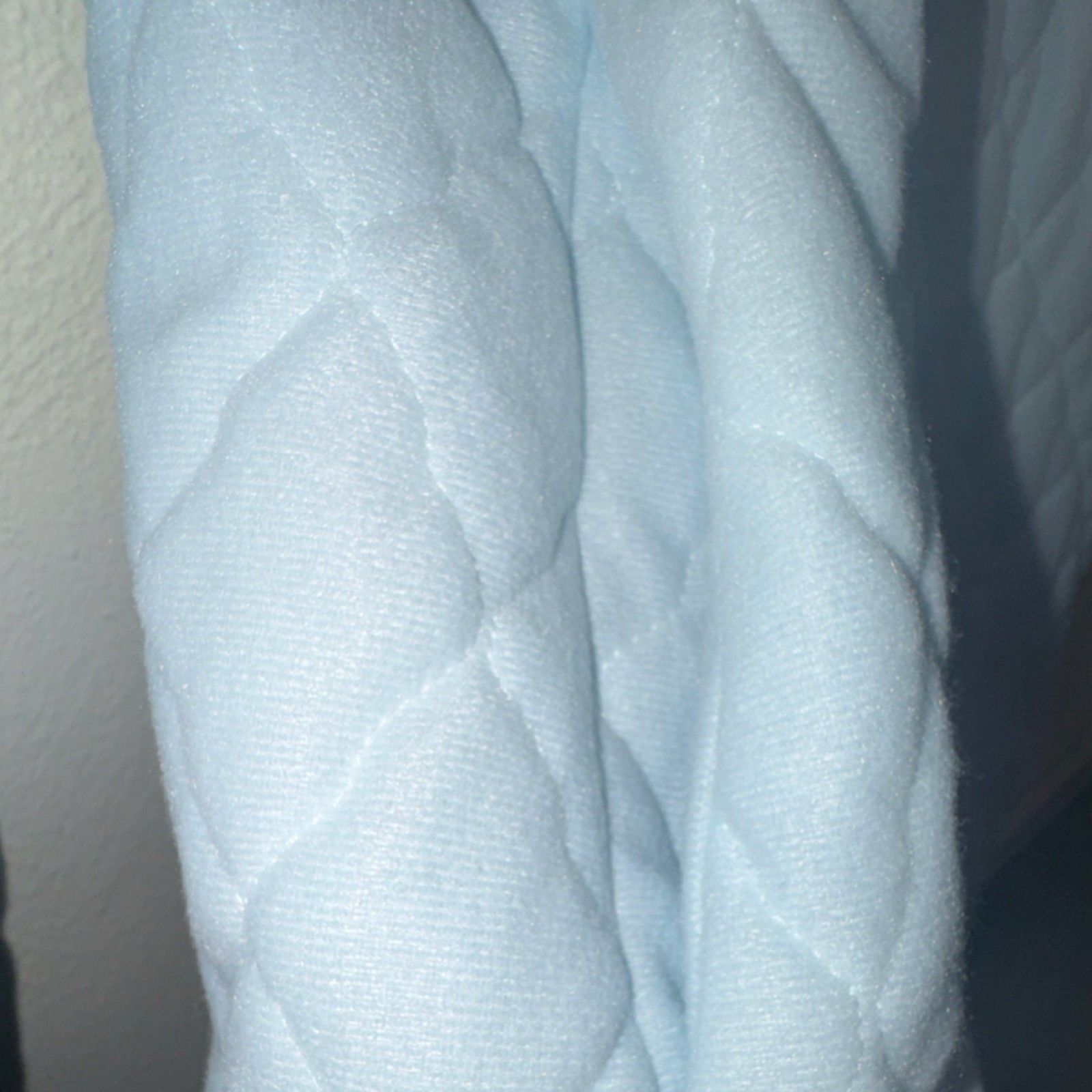 Miss Elaine Vintage Quilted Robe Light Blue 1980s Small Size