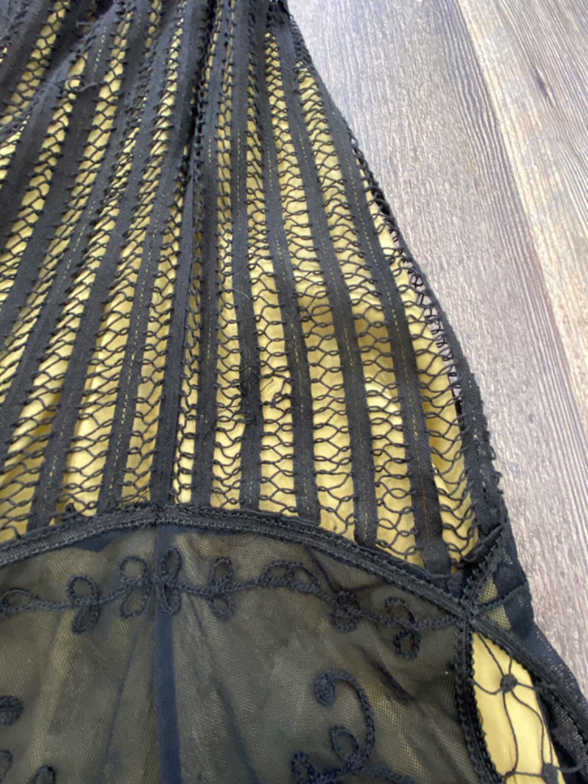 Vintage BETSEY JOHNSON NEW YORK Black Whimsigoth Boho Chic Dress Sz. 2 Y2K