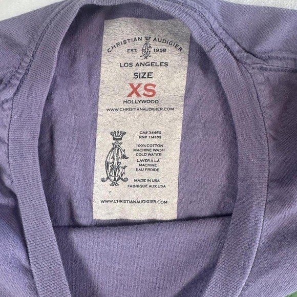 Rare grail Christian Audigier Ed Hardy purple cash graphic top y2k vintage