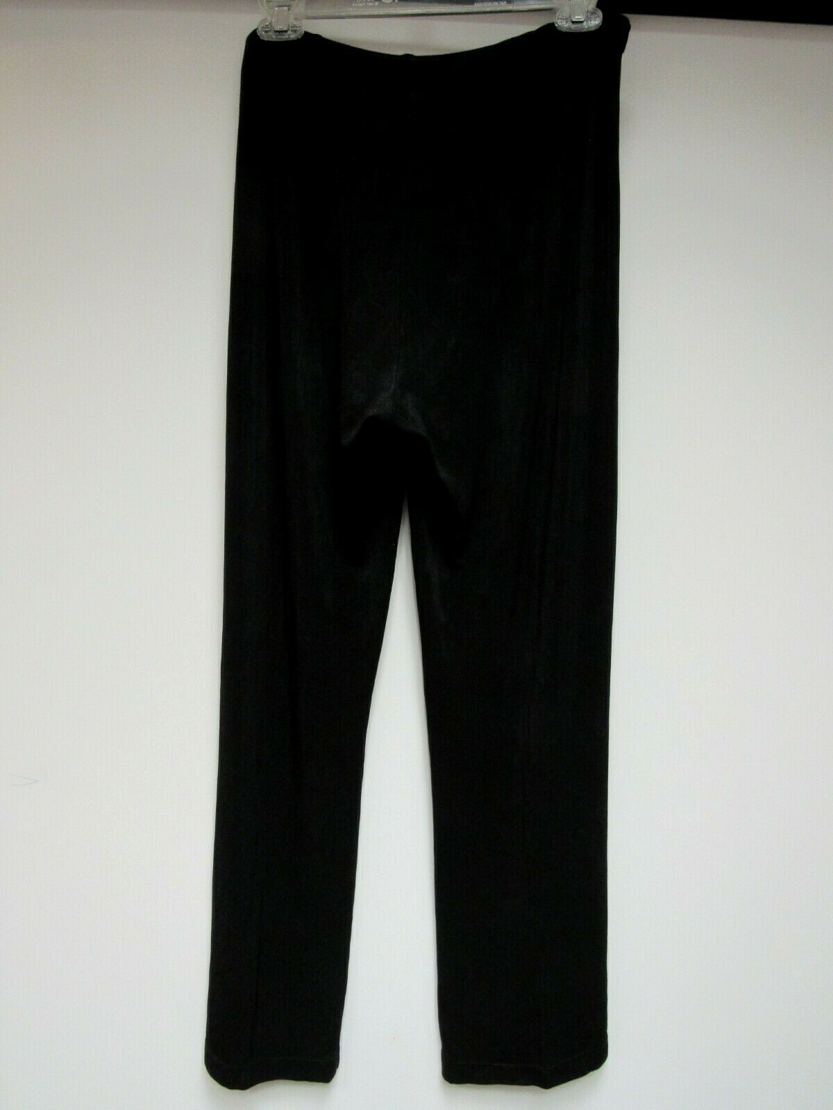VTG CHICO’S Traveler Knit Stretch Pants Flat Front Elastic Black 1 M EUC