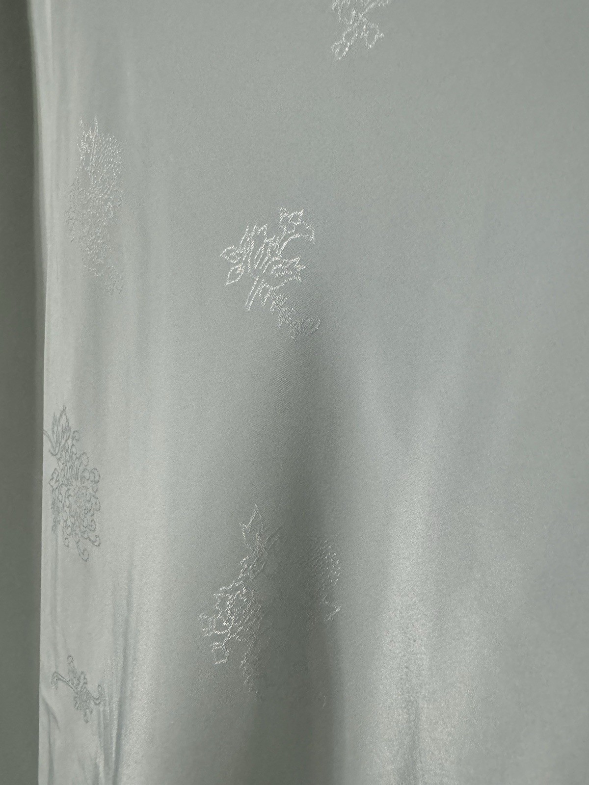Vtg Farr West Sea Foam Green Embossed Glossy Satin Half Slip M L W-30-36” NWD