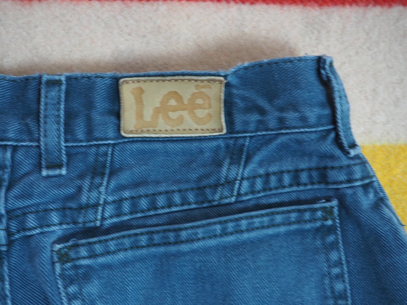 VTG 80s 90s LEE Spruce Green Teal USA High Waist Mom 27×26 Jeans Pants Womens