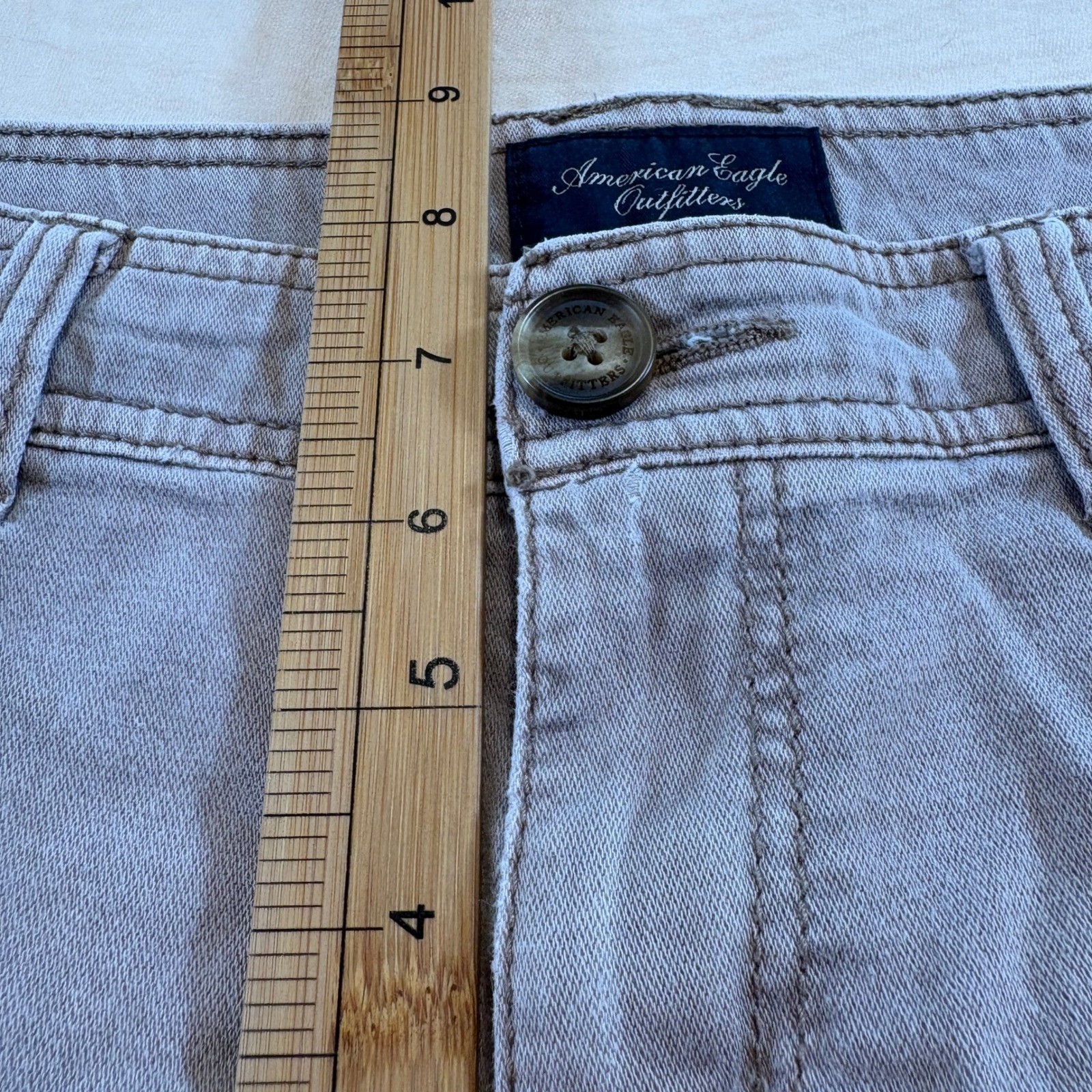 American Eagle Outfitters Womens Vintage 2013 Stretch Tan Short Shorts Size 34