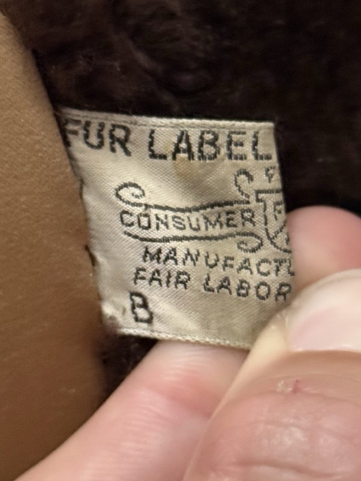 Vintage 30s 40s Mink? Seal? Real Brown Fur Coat 22.5×38 Oversized Medium M