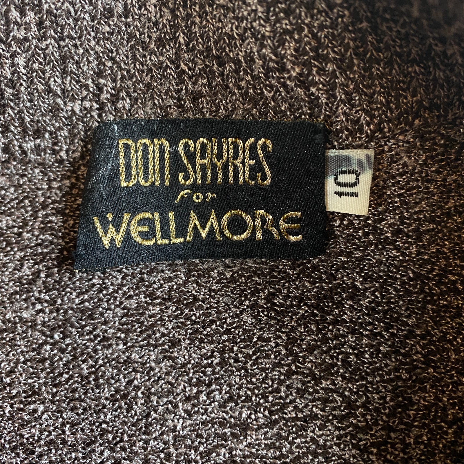 Vintage Don Sayres for Wellmore Wool Sweater Women’s Sz 10 Brown Gold Buttons