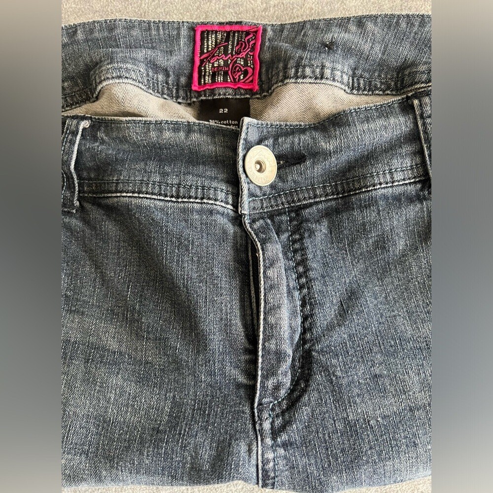 Torrid Boot Cut Jeans Women 22 Blue Contrast Stitching Vintage Tag Denim Plus