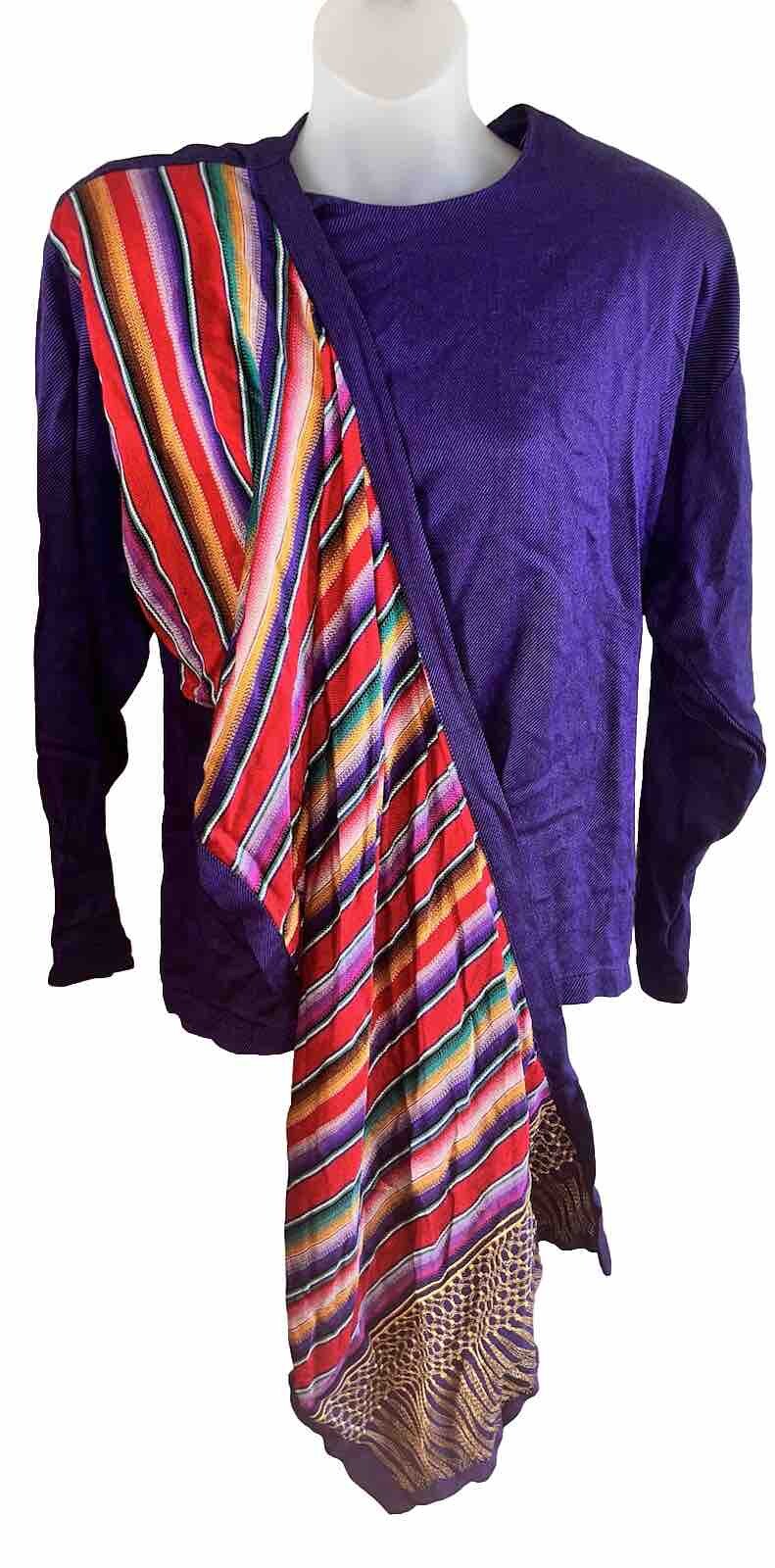Hairston Roberson ROPA Vintage ‘80s Southwestern Serape Shawl L/S Shirt- Small