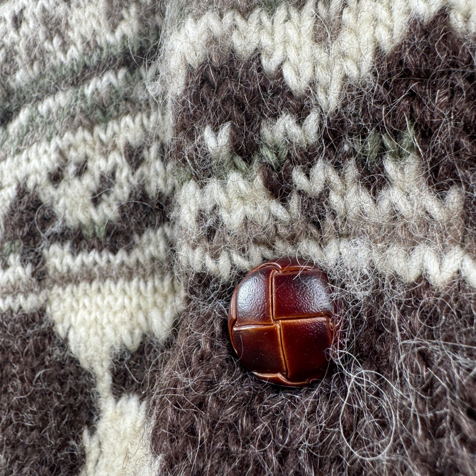 Vintage Raptures Coat Women XL Brown Bear Hooded Sherpa Lined Jacket Thick Boxy