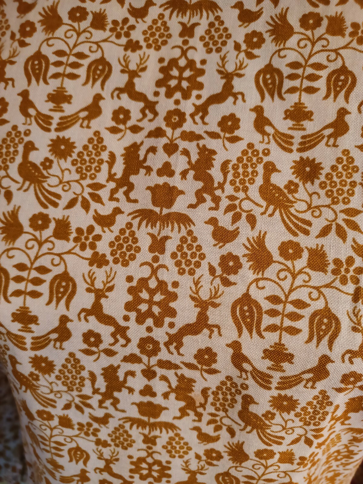 True Vintage Mid-century 1960s 1970s Mod Print Dress Handmade MCM Go-Go Shift M