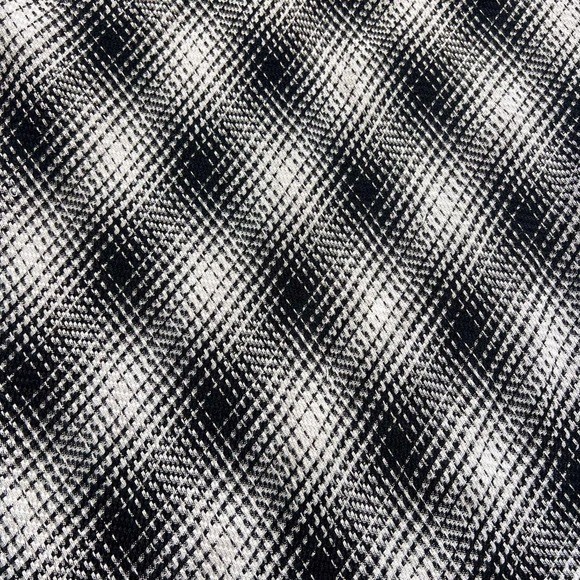 Cato Vintage Black & White Plaid Maxi Skirt