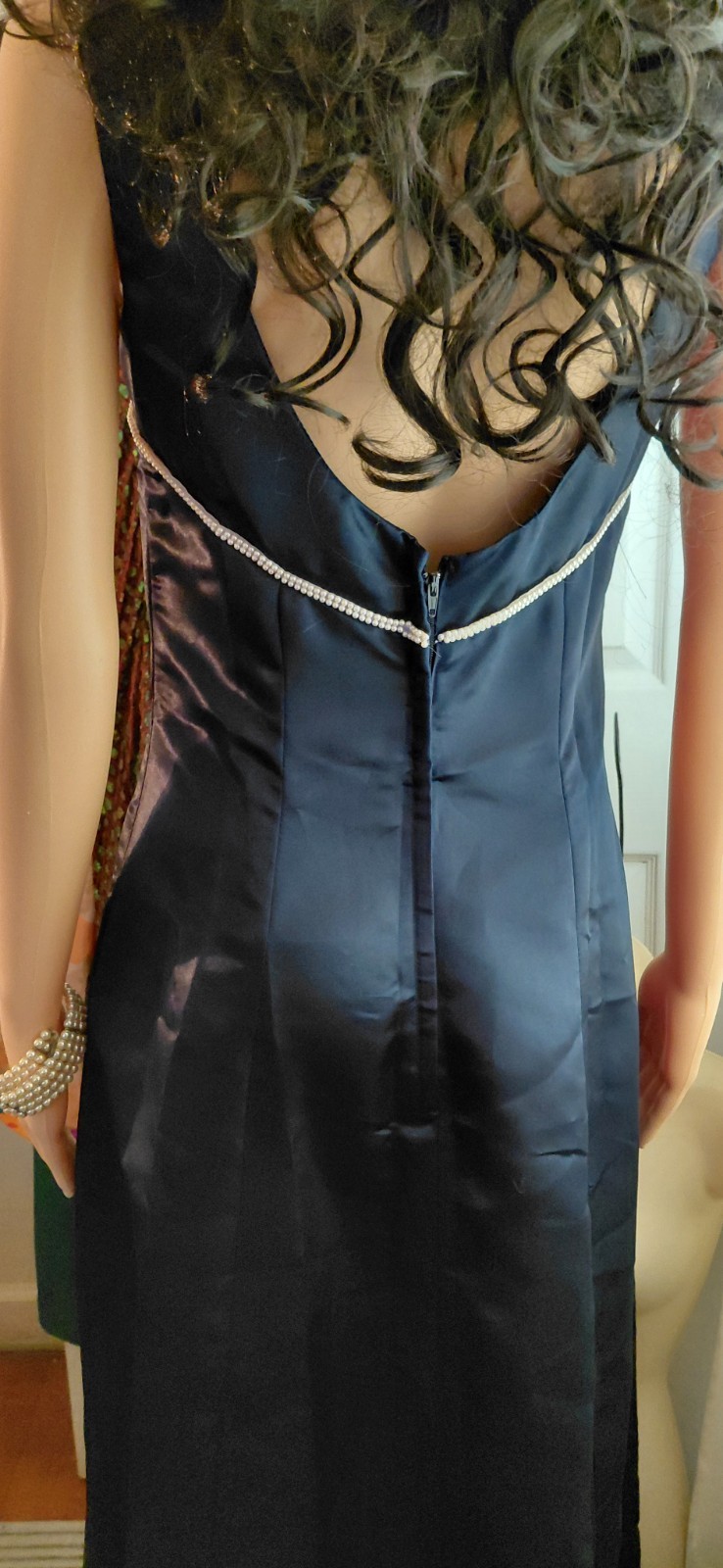 Vtg 1980’s Jordan Navy Blue Prom/ Party Dress Size 5/6