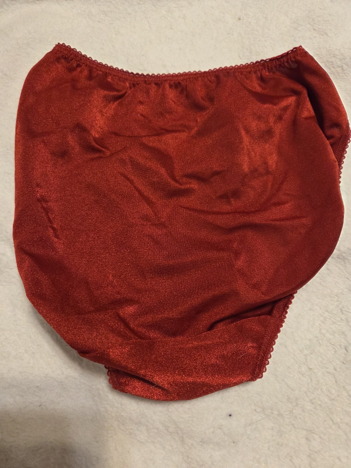 New Vintage Vanity Fair Red Nylon Panty Brief Woman’s Size Small 5 Style 48-133