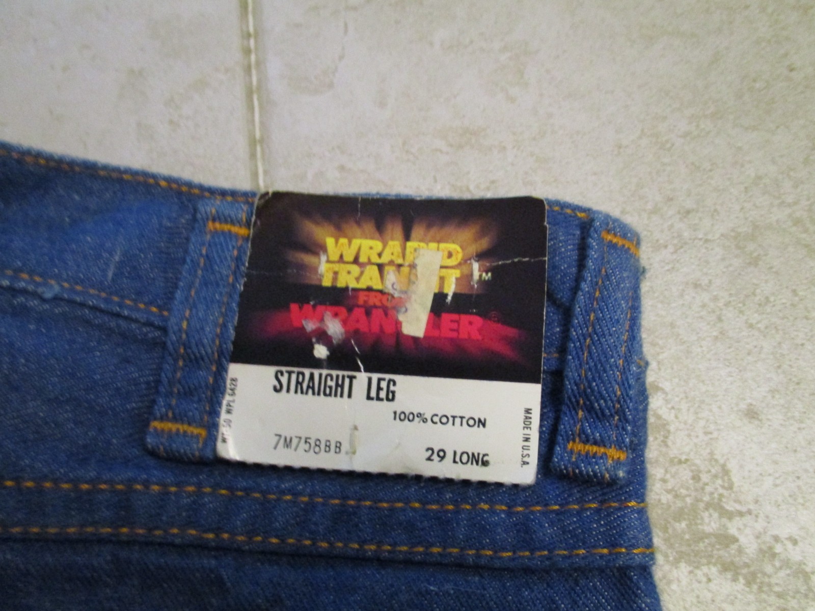 VTG Wrangler Wrapid Transit Womens Straight Leg Jeans 29 34 Deadstock NOS USA