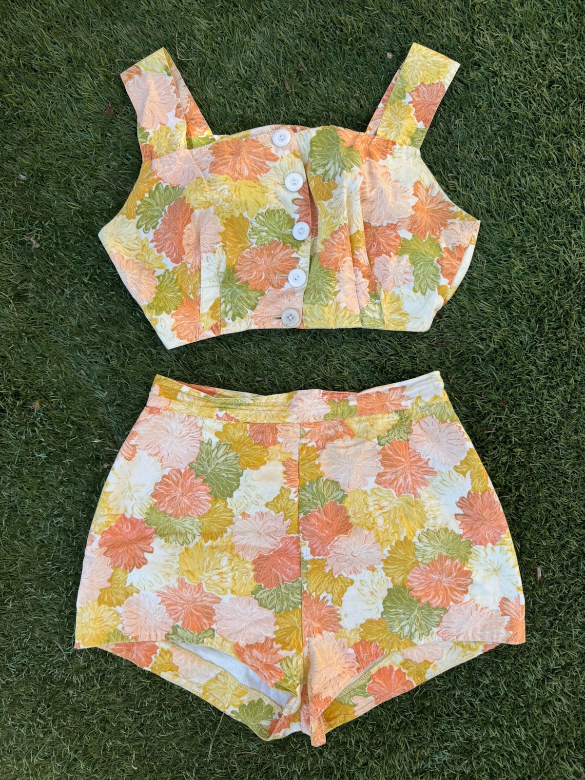 1950s Vintage Two Piece Play Suit Size XS 24”