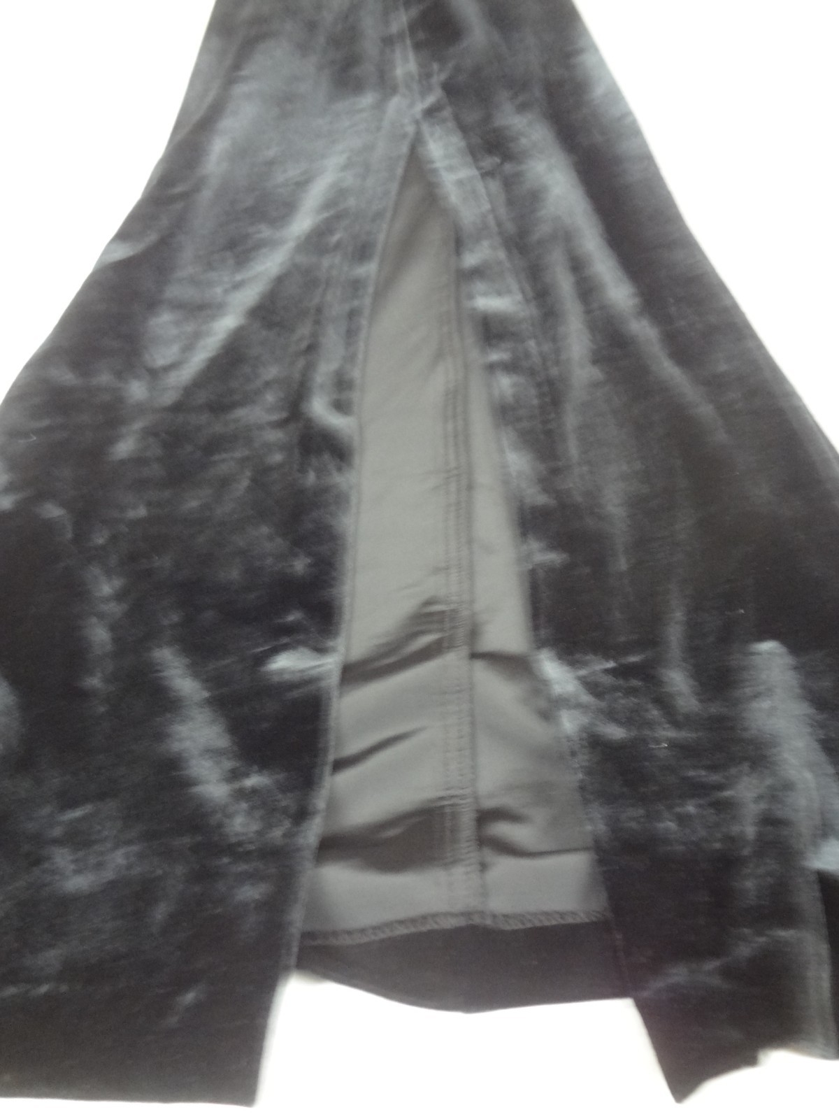 VINTAGE 1990s NIKI LIVAS BLACK VELVET FORMAL GOWN WOMENS SIZE 8 DRESS L823